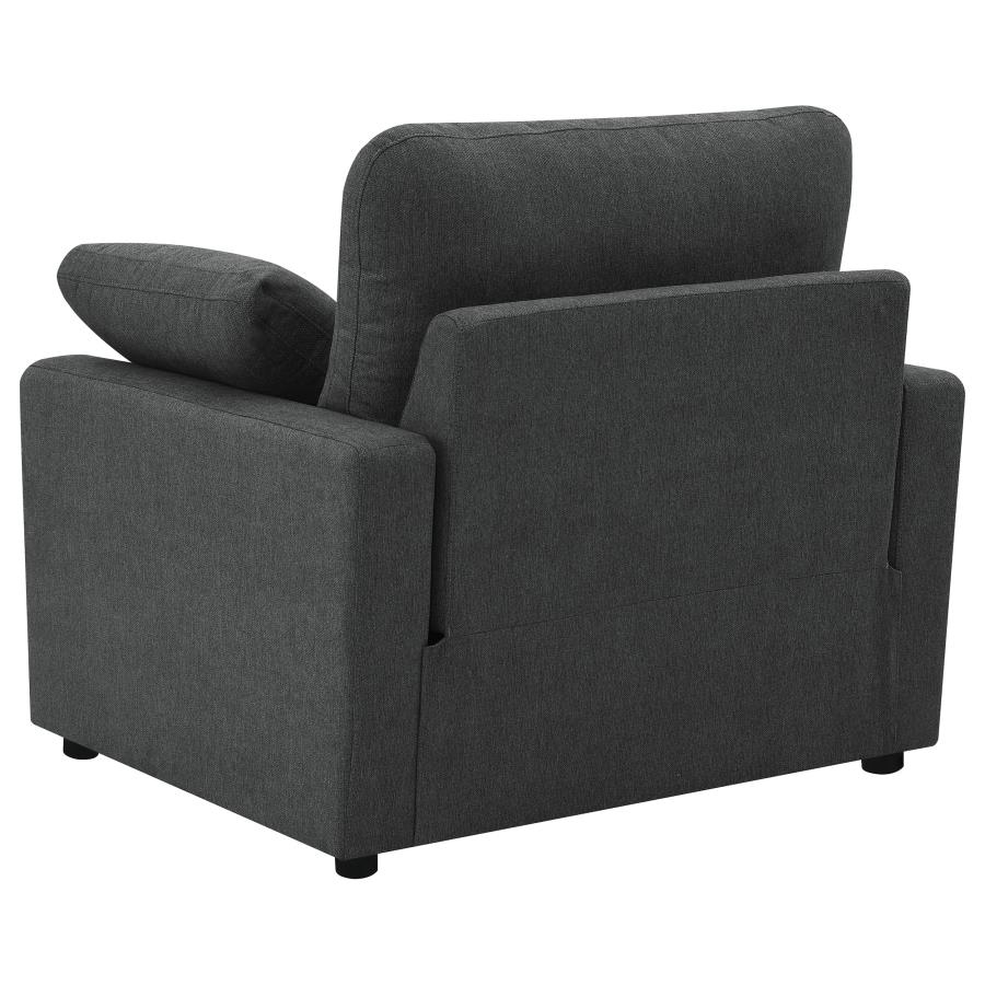 Collins Upholstered Power Recliner Chair Dark Grey view 8