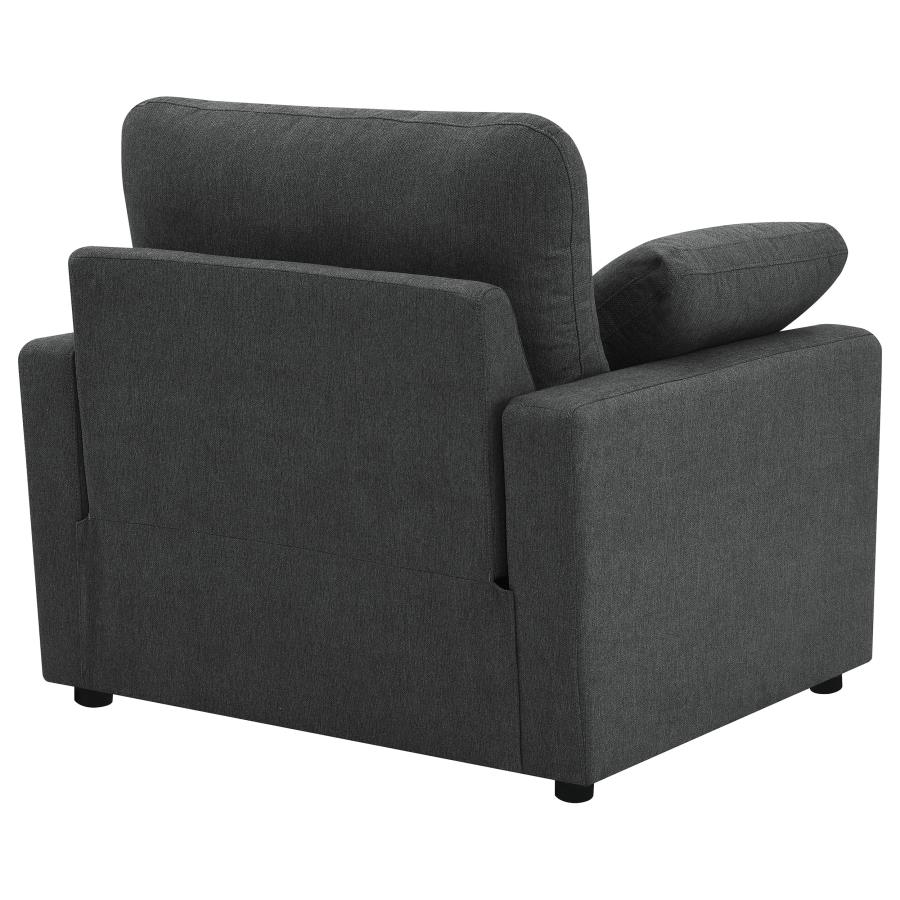 Collins Upholstered Power Recliner Chair Dark Grey view 9