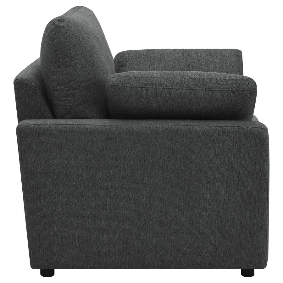 Collins Upholstered Power Recliner Chair Dark Grey view 10