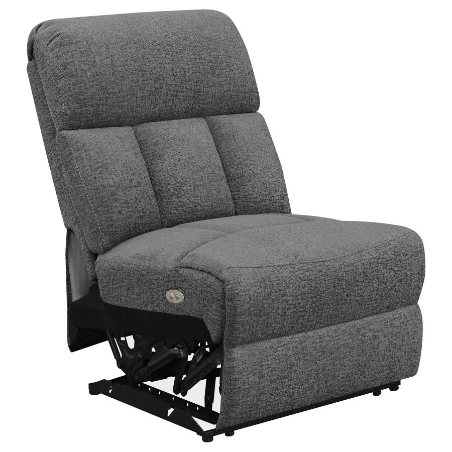 Bahrain 5-piece Power Home Theater Seating Charcoal view 8