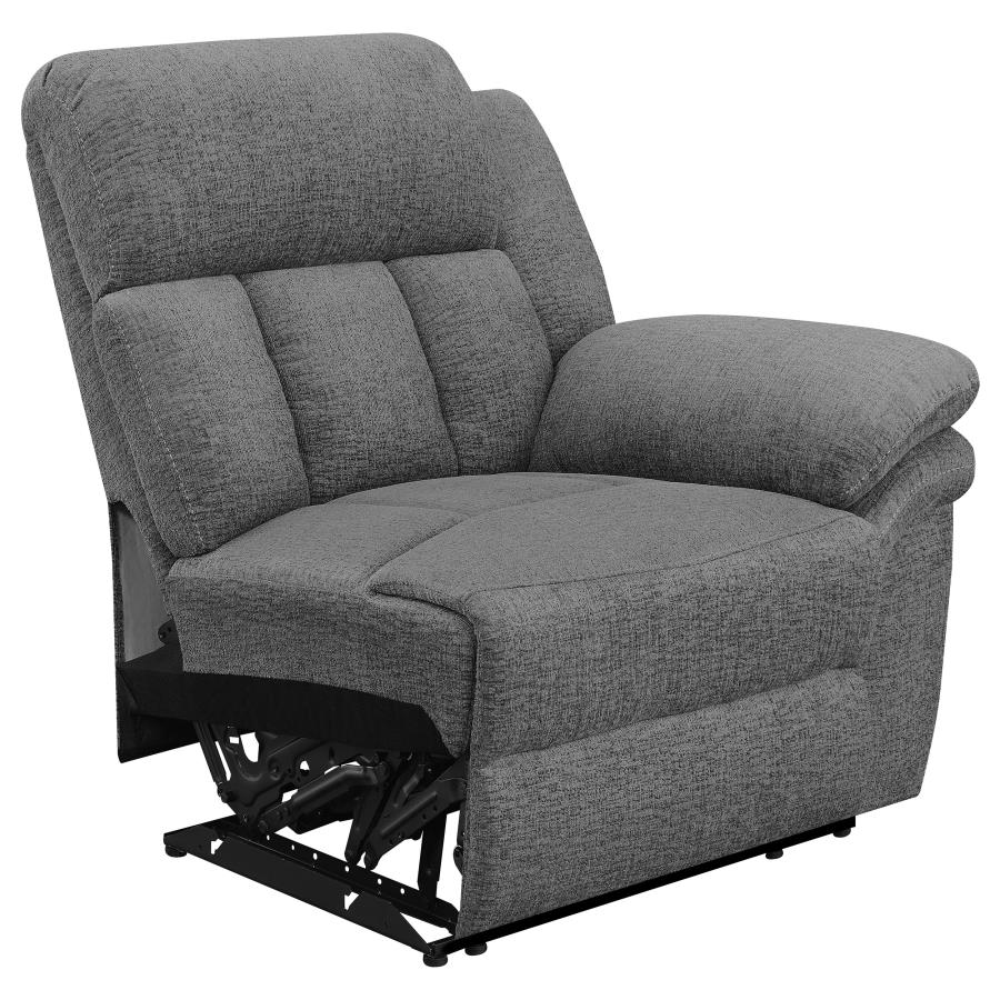 Bahrain 5-piece Power Home Theater Seating Charcoal view 10