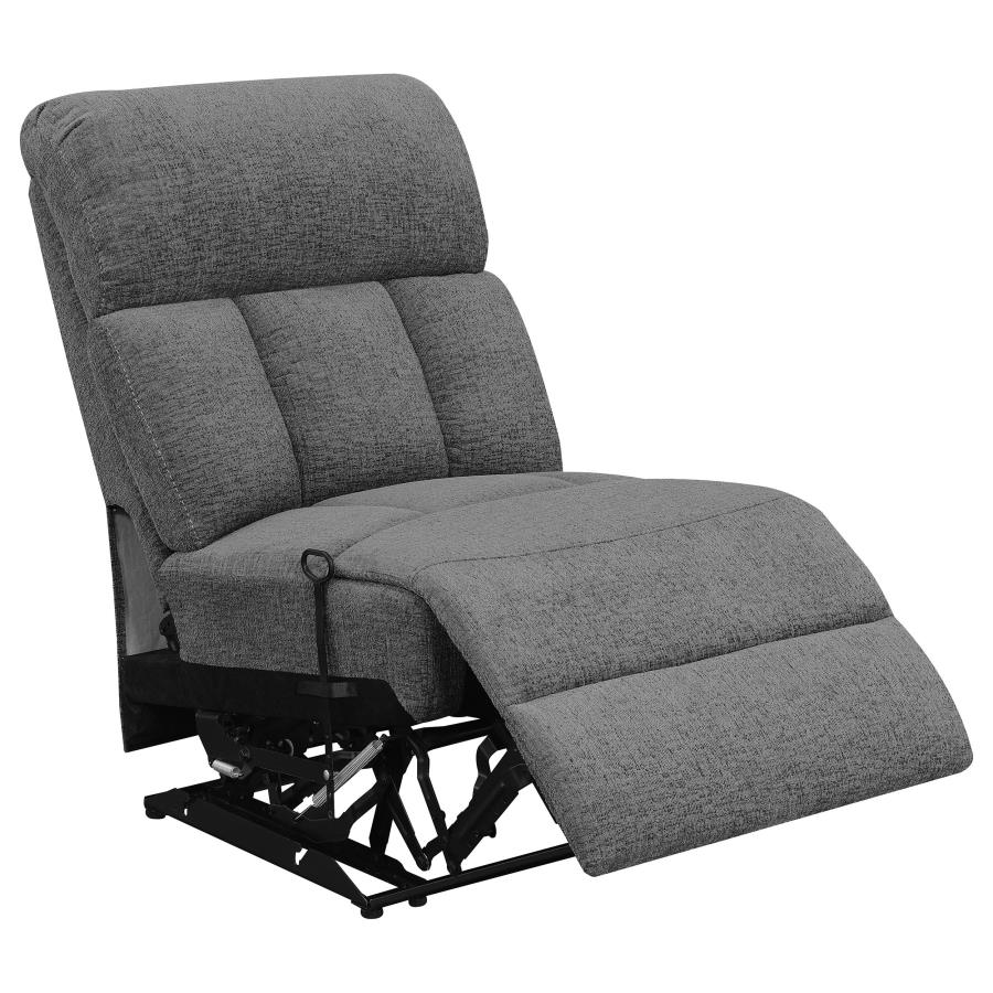 Bahrain 5-piece Upholstered Home Theater Seating Charcoal view 9