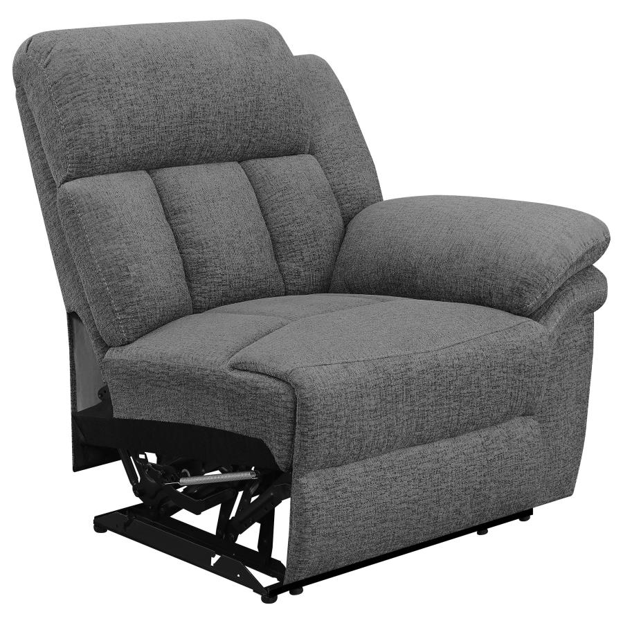 Bahrain 5-piece Upholstered Home Theater Seating Charcoal view 10