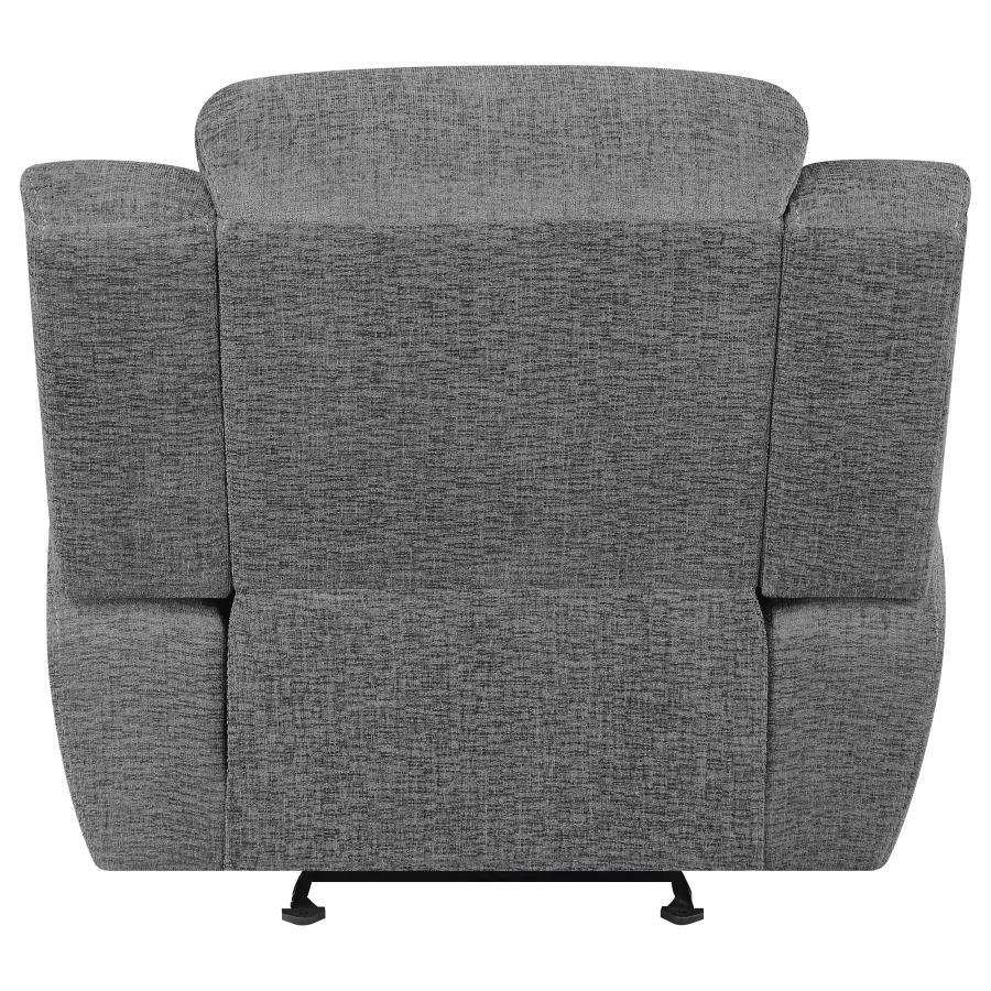 Bahrain Upholstered Glider Recliner Charcoal view 8