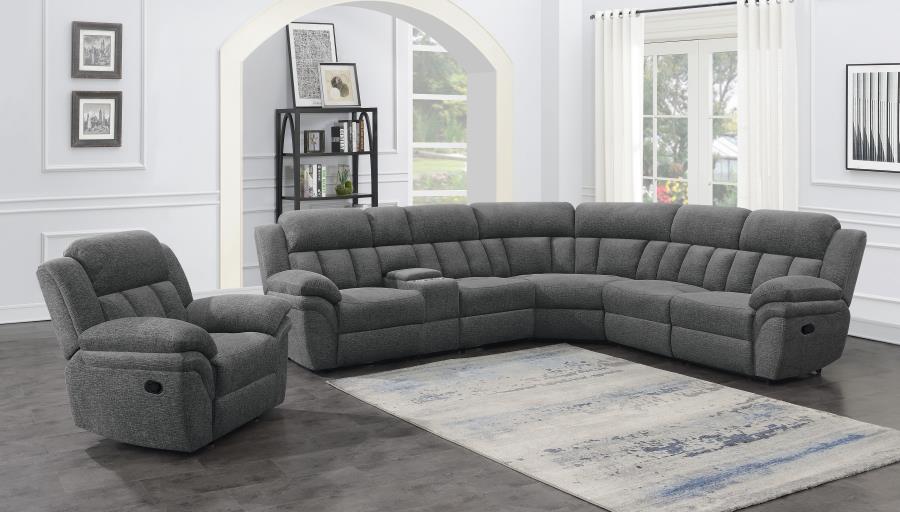 Bahrain Upholstered Glider Recliner Charcoal view 14