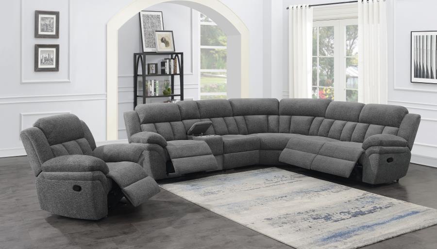 Bahrain Upholstered Glider Recliner Charcoal view 15