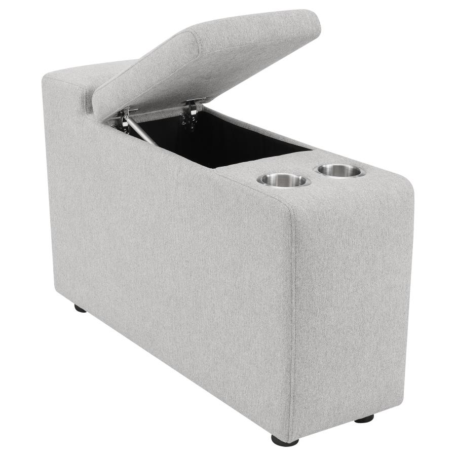 Collins 5-Piece Power Reclining Home Theater Seating Grey view 8