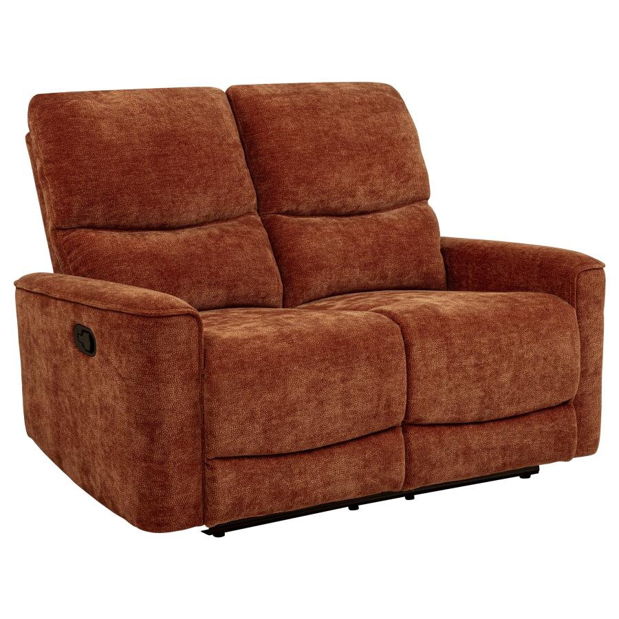 Navarro 2-piece Upholstered Reclining Sofa Set Orange view 9