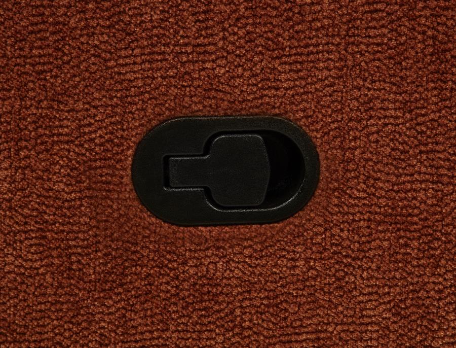 Navarro Chenille Upholstered Reclining Loveseat Burnt Orange view 12