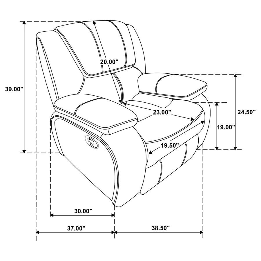 Camila 3-piece Upholstered Reclining Sofa Set Red view 20