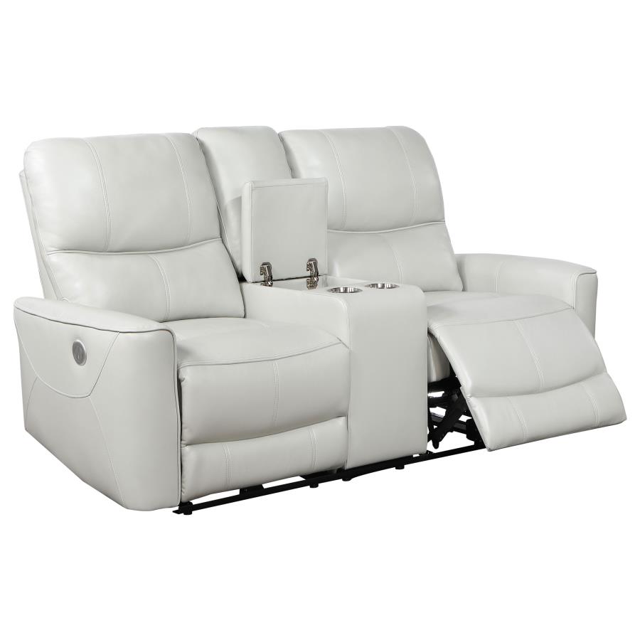 Greenfield 2-piece Power Reclining Sofa Set Dove Grey view 9
