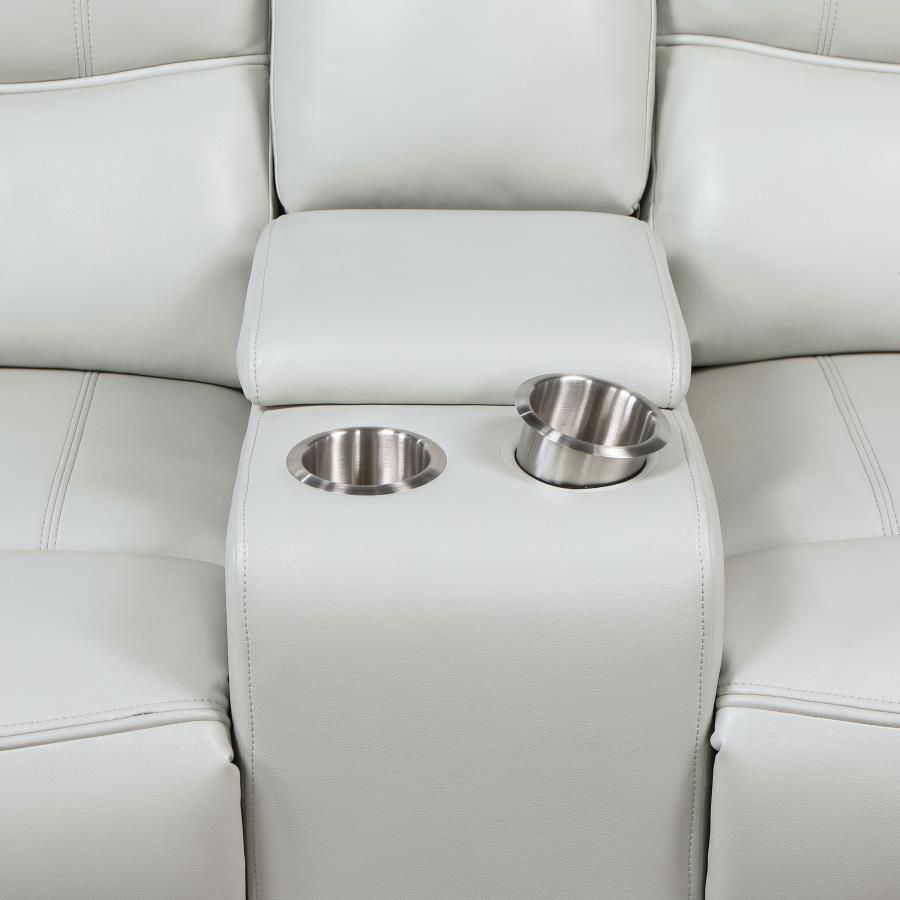 Greenfield 2-piece Power Reclining Sofa Set Dove Grey view 13