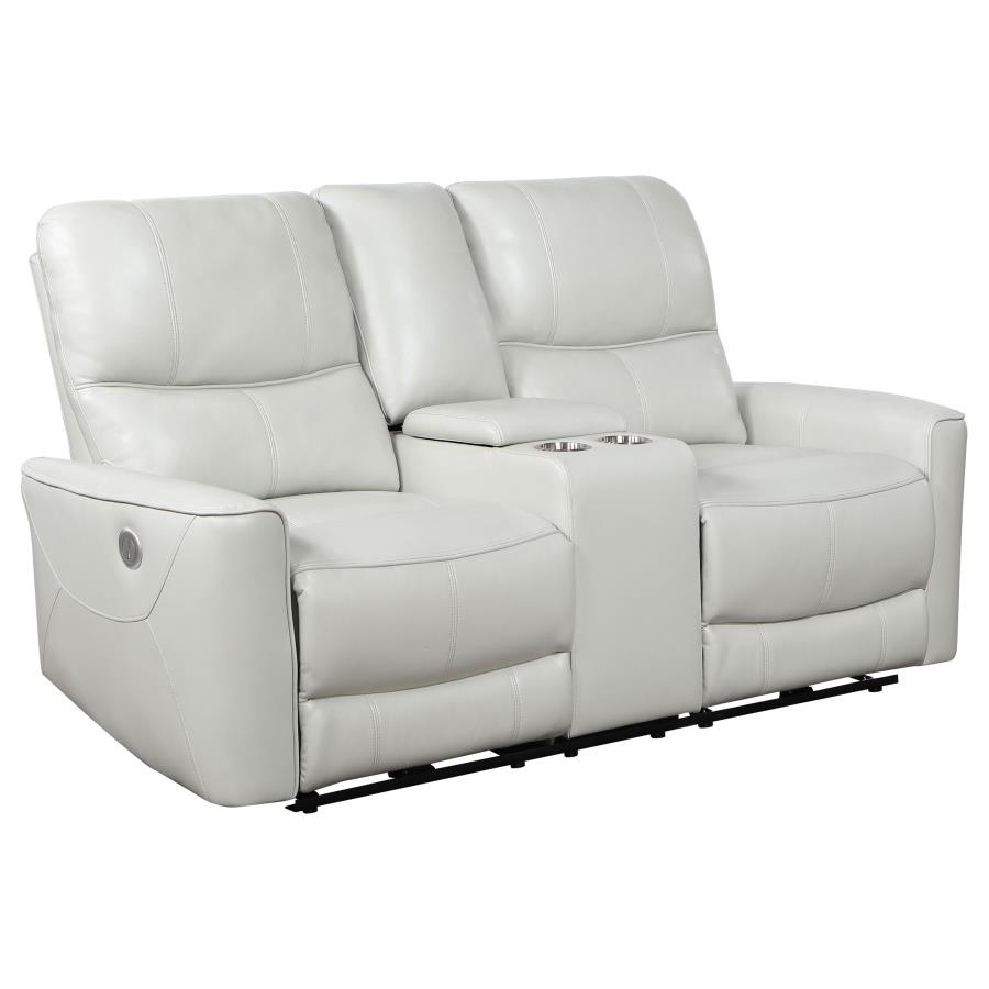 Greenfield 3-piece Power Reclining Sofa Set Dove Grey view 8