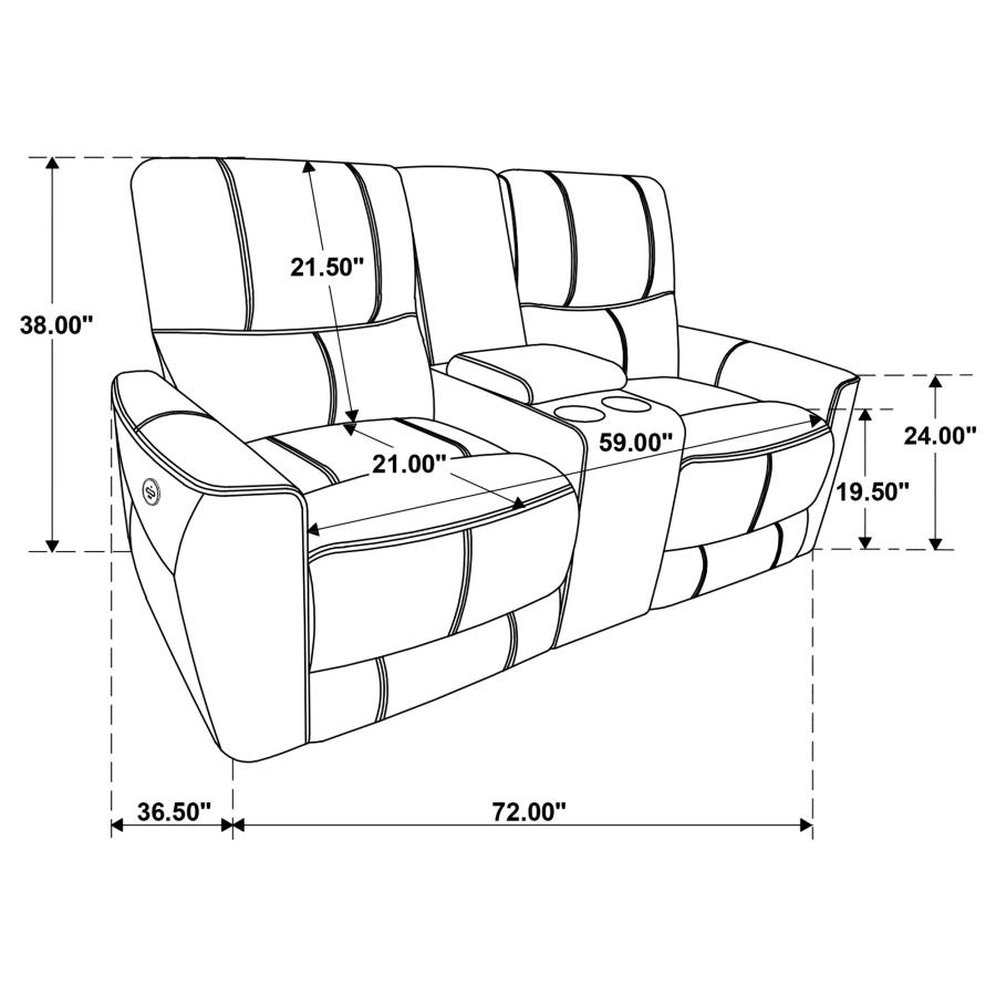 Greenfield 3-piece Power Reclining Sofa Set Dove Grey view 18