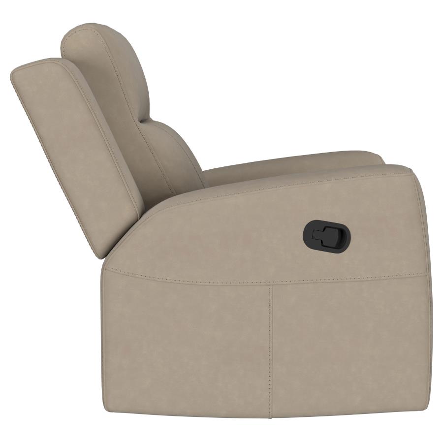 Brentwood Upholstered Recliner Chair Taupe view 10