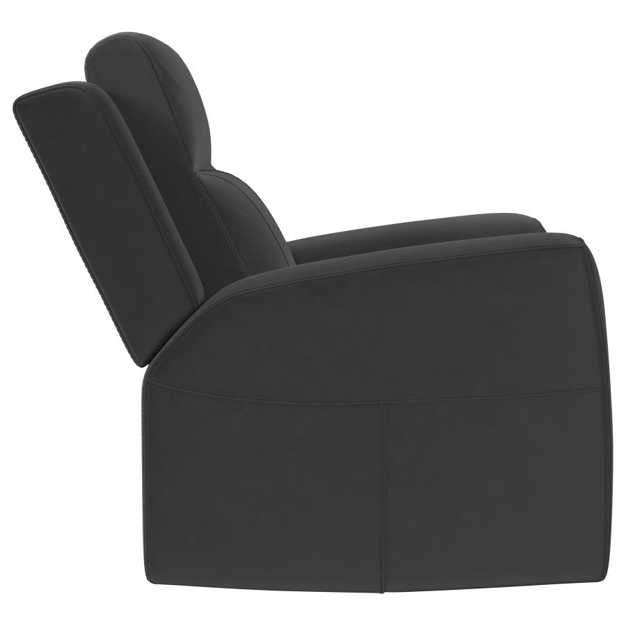 Brentwood 3-piece Upholstered Reclining Sofa Set Charcoal view 14