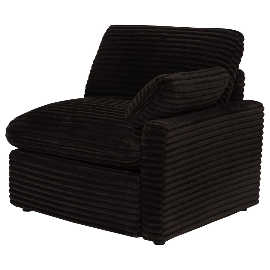 Collins Modular Power Loveseat Chocolate Brown view 8