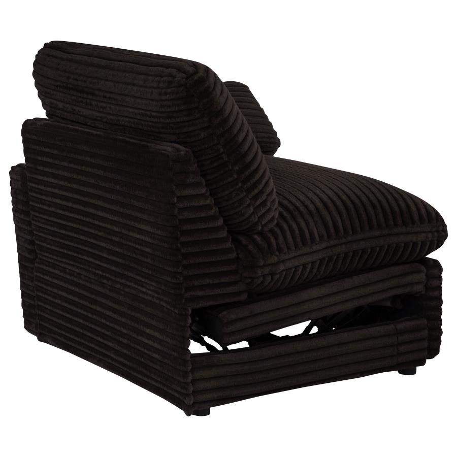 Collins Modular Power Loveseat Chocolate Brown view 10