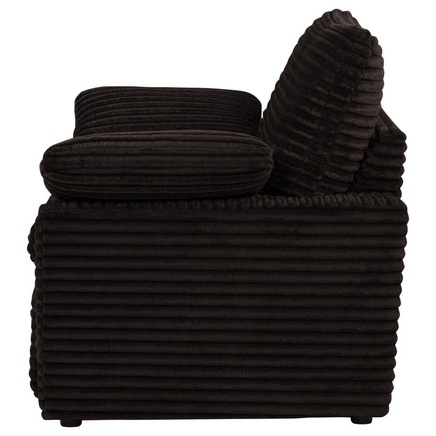 Collins Upholstered Power Recliner Chair Chocolate Brown view 8