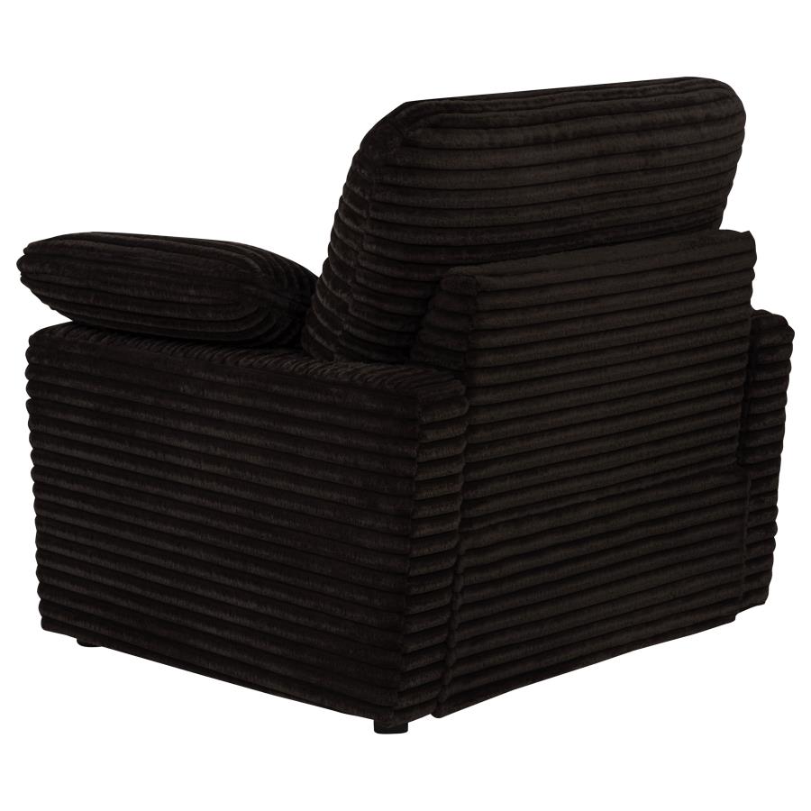Collins Upholstered Power Recliner Chair Chocolate Brown view 9