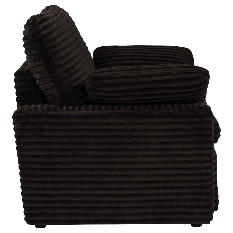 Collins Upholstered Power Recliner Chair Chocolate Brown view 11