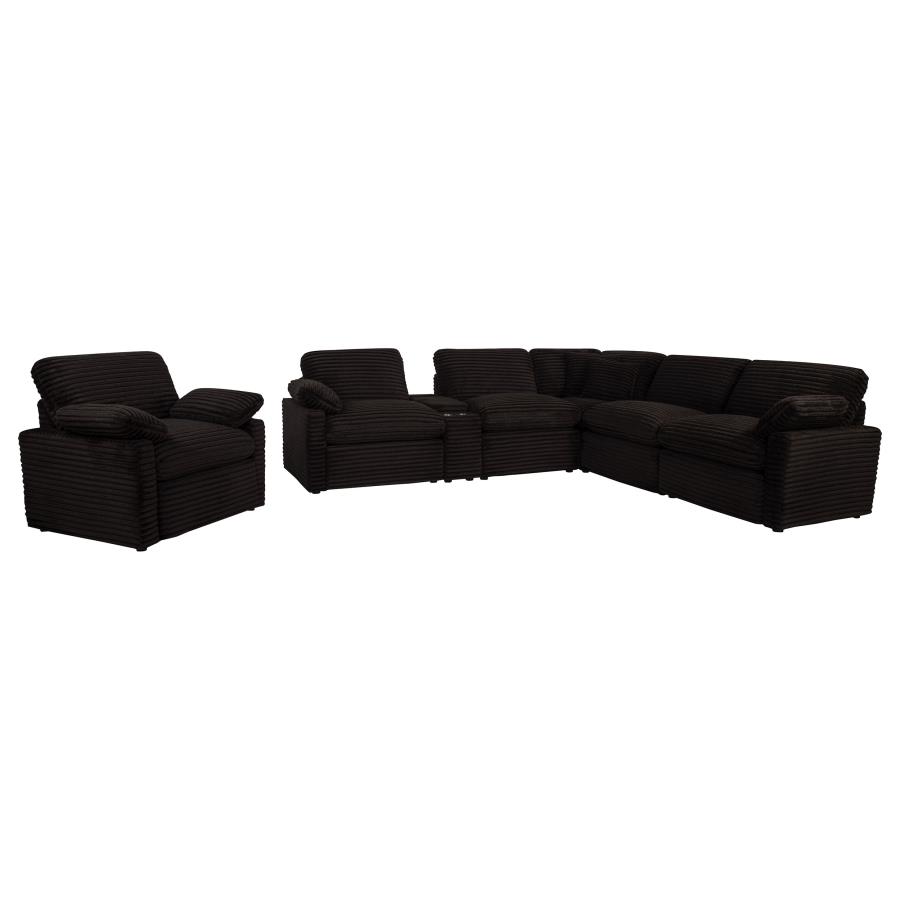 Collins Upholstered Power Recliner Chair Chocolate Brown view 13