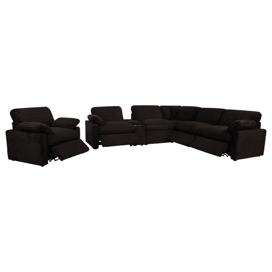 Collins Upholstered Power Recliner Chair Chocolate Brown view 14