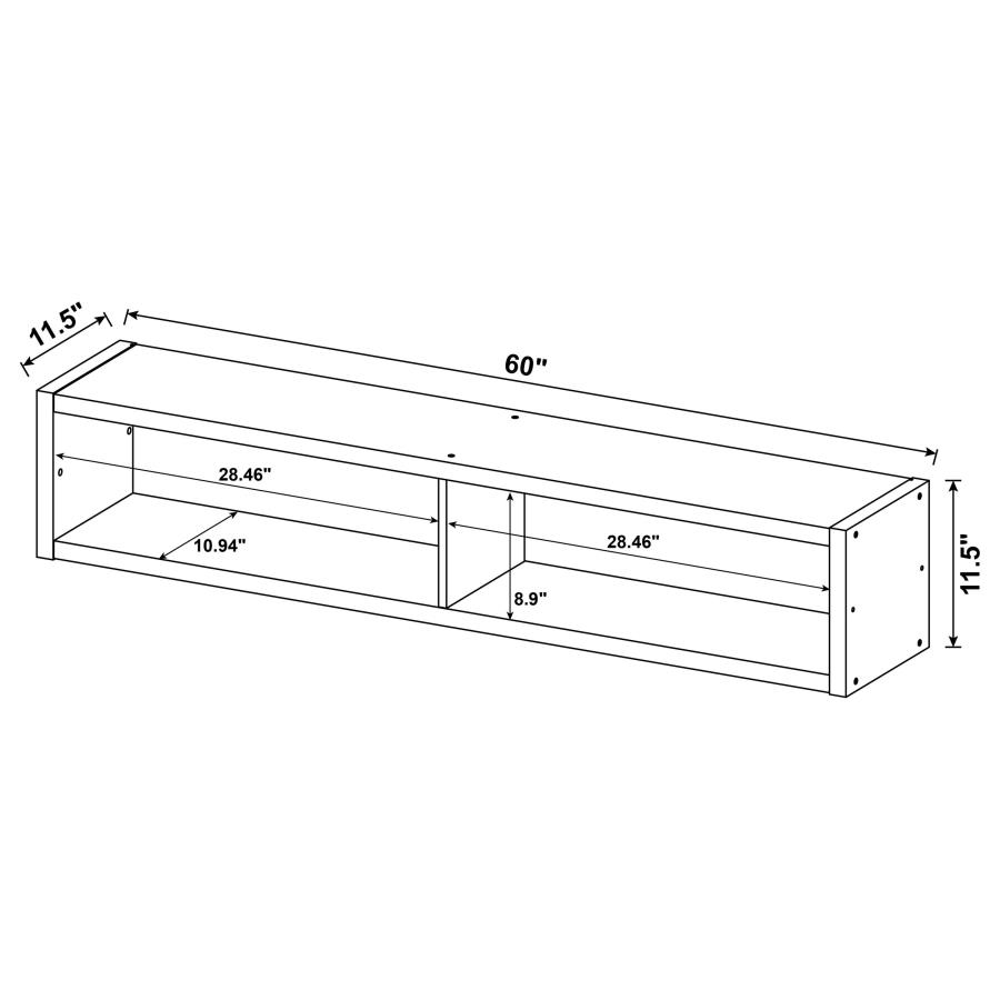 Lewes 4-piece 60-inch TV Entertainment Center Cappuccino view 19