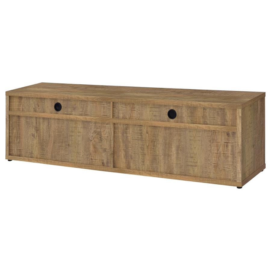 Tabby 79-inch 4-door Engineered Wood TV Stand Media Console Mango view 8