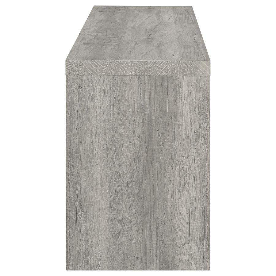 Burke 3-piece 59-inch TV Entertainment Center Grey Driftwood view 8