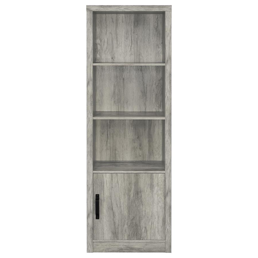 Burke 3-piece 59-inch TV Entertainment Center Grey Driftwood view 11