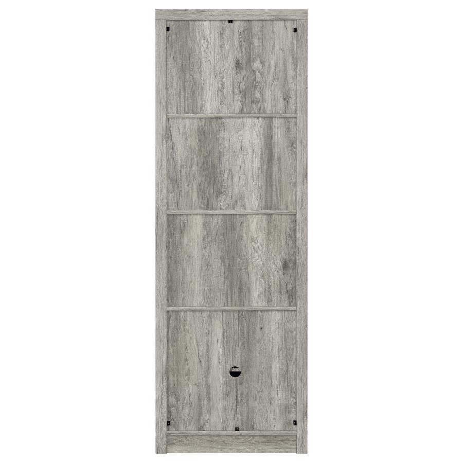 Burke 3-piece 59-inch TV Entertainment Center Grey Driftwood view 14