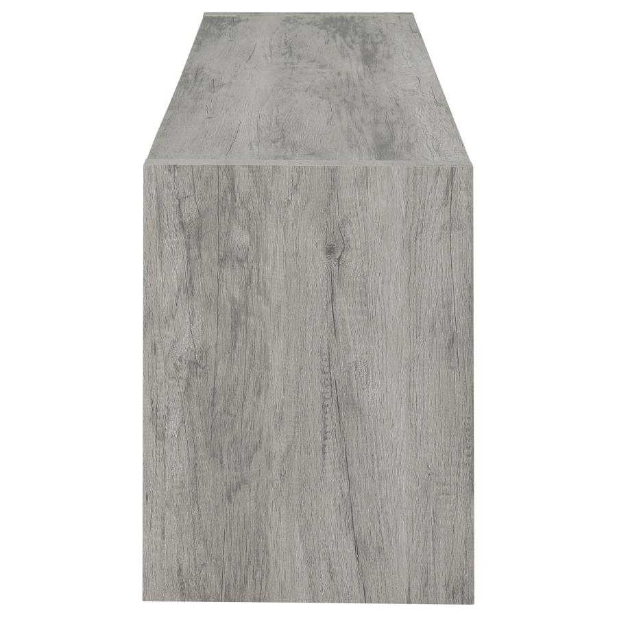 Burke 2-door Engineered Wood 71-inch TV Stand Grey Driftwood view 8
