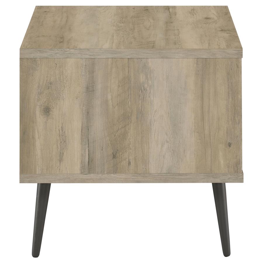 Welsh Square Engineered Wood Side End Table Distressed Pine view 8