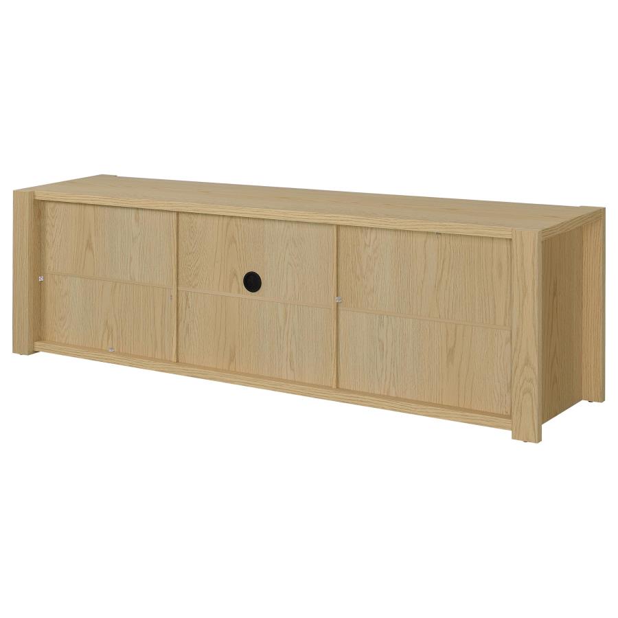 Laurelton 78-inch 4-door TV Stand Media Console Light Oak view 8