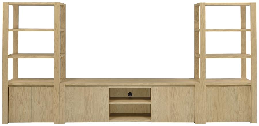 Laurelton 78-inch 4-door TV Stand Media Console Light Oak view 13