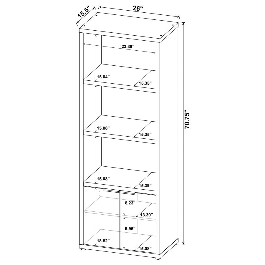 Tabby 3-piece 60-inch TV Entertainment Center Mango view 19