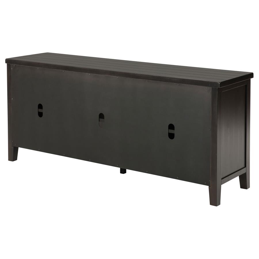 Concord 2-door 60-inch TV Stand Console Distressed Java view 9
