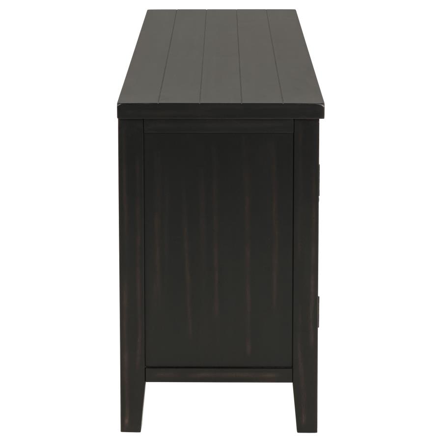 Concord 2-door 60-inch TV Stand Console Distressed Java view 10