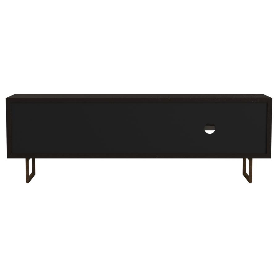 Marsden 2-door Mango Wood 70-inch TV Stand Charcoal Black view 8