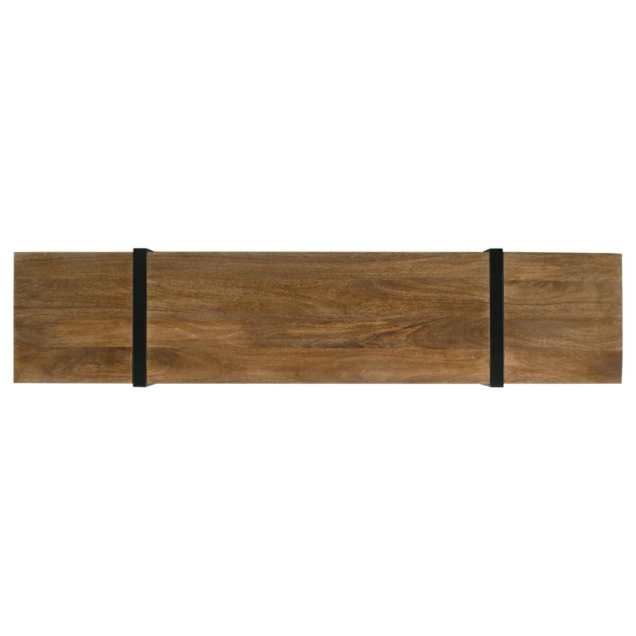 Otto 5-drawer Mango Wood 70-inch TV Stand Media Console Brown view 11