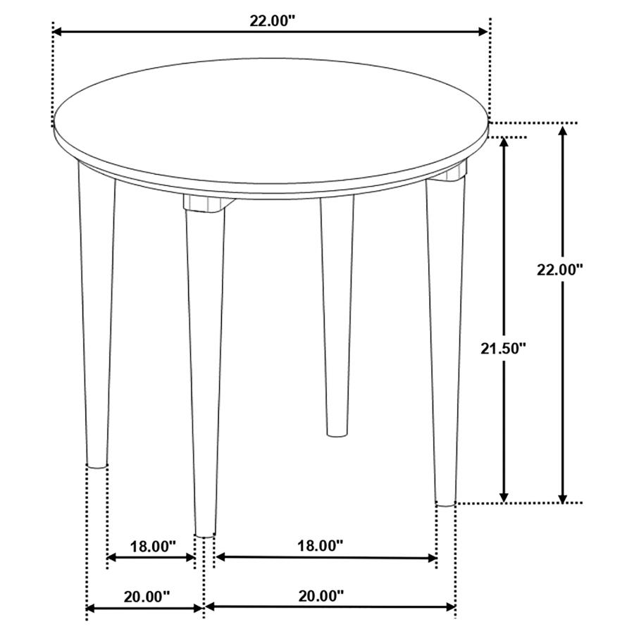 Aldis 3-piece Coffee and End Table Set White view 9