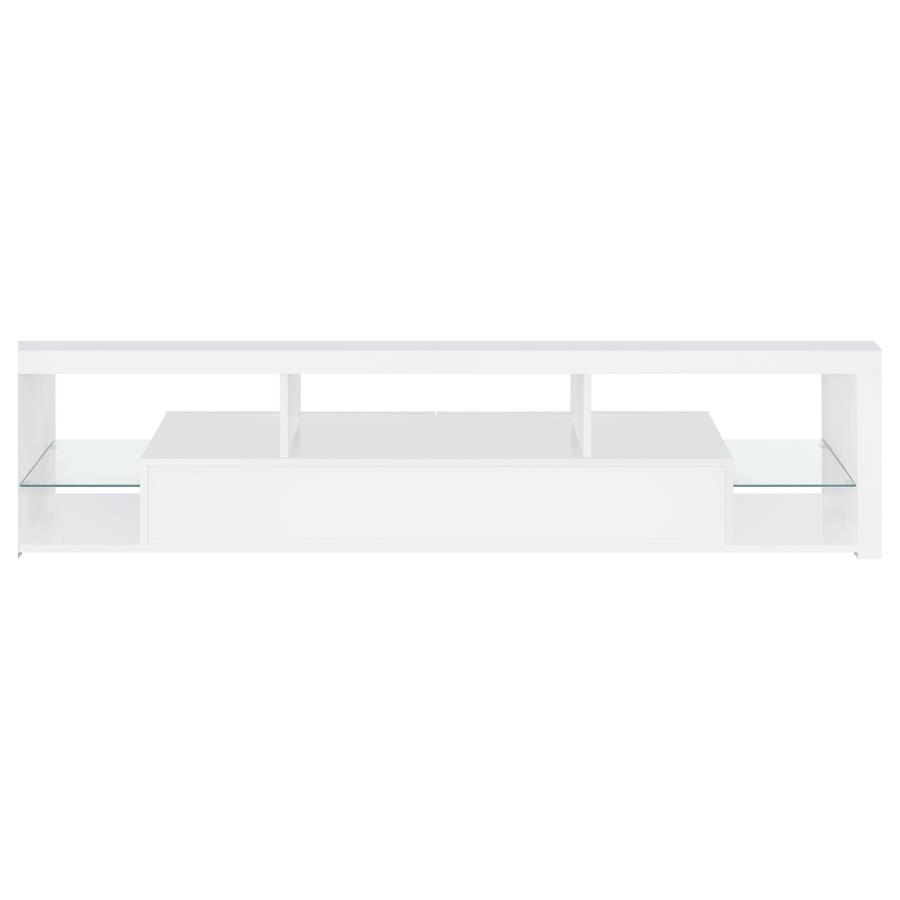 Jude 3-piece 71-inch TV Entertainment Center White High Gloss view 8