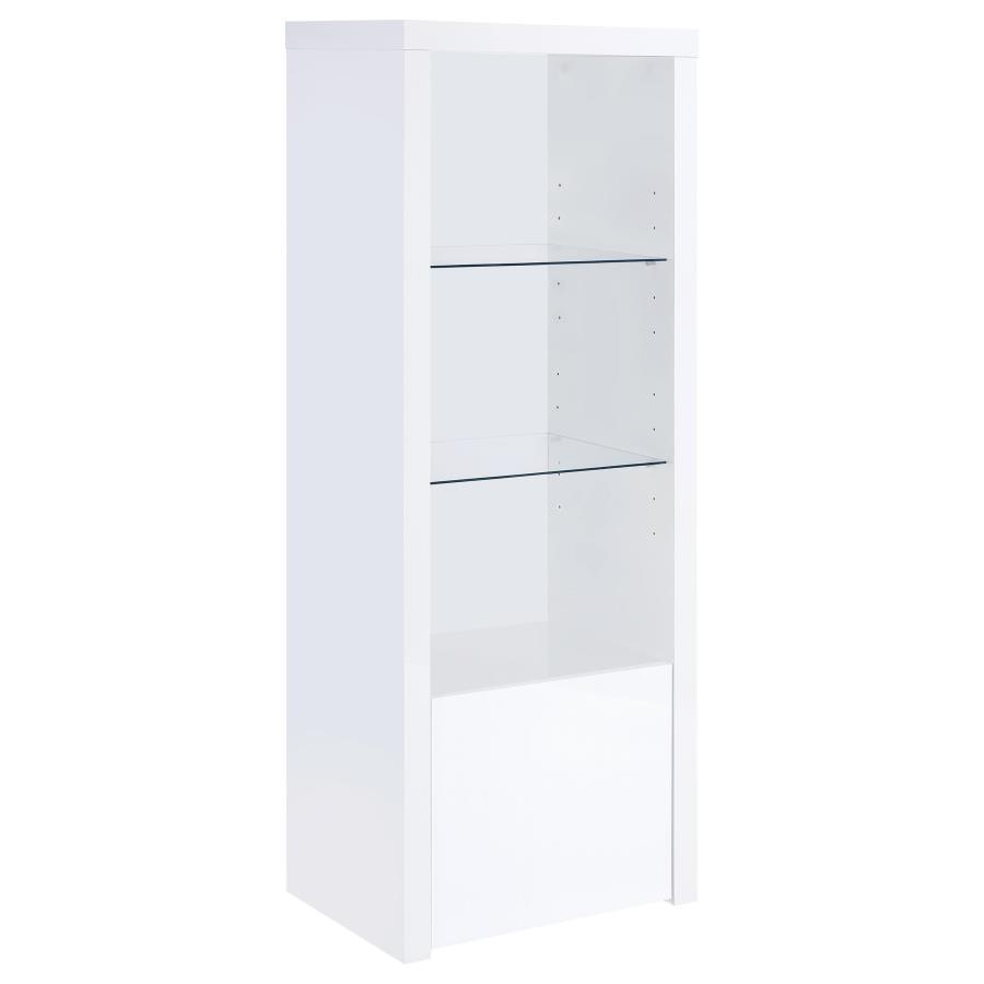 Jude 3-piece 71-inch TV Entertainment Center White High Gloss view 9