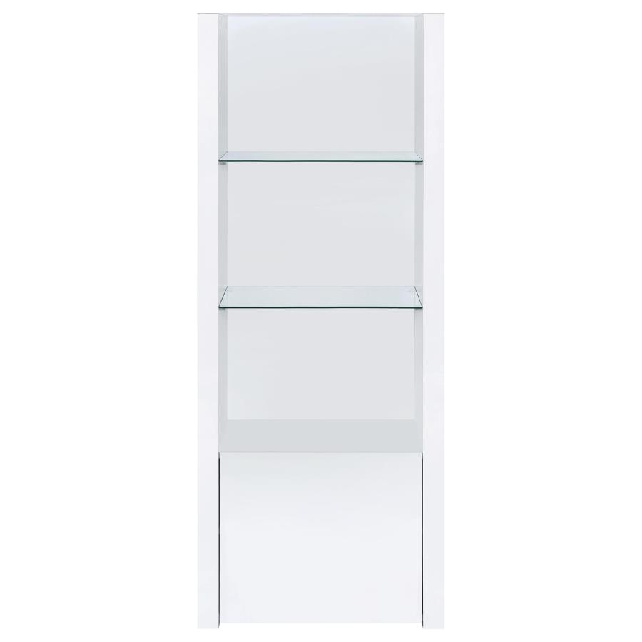 Jude 3-piece 71-inch TV Entertainment Center White High Gloss view 11