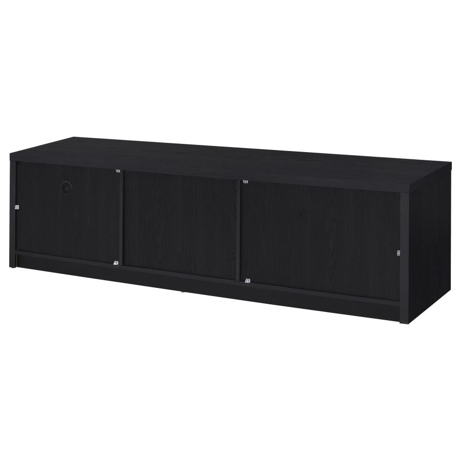 Murray 70-inch 2-door TV Stand Media Console Black view 8