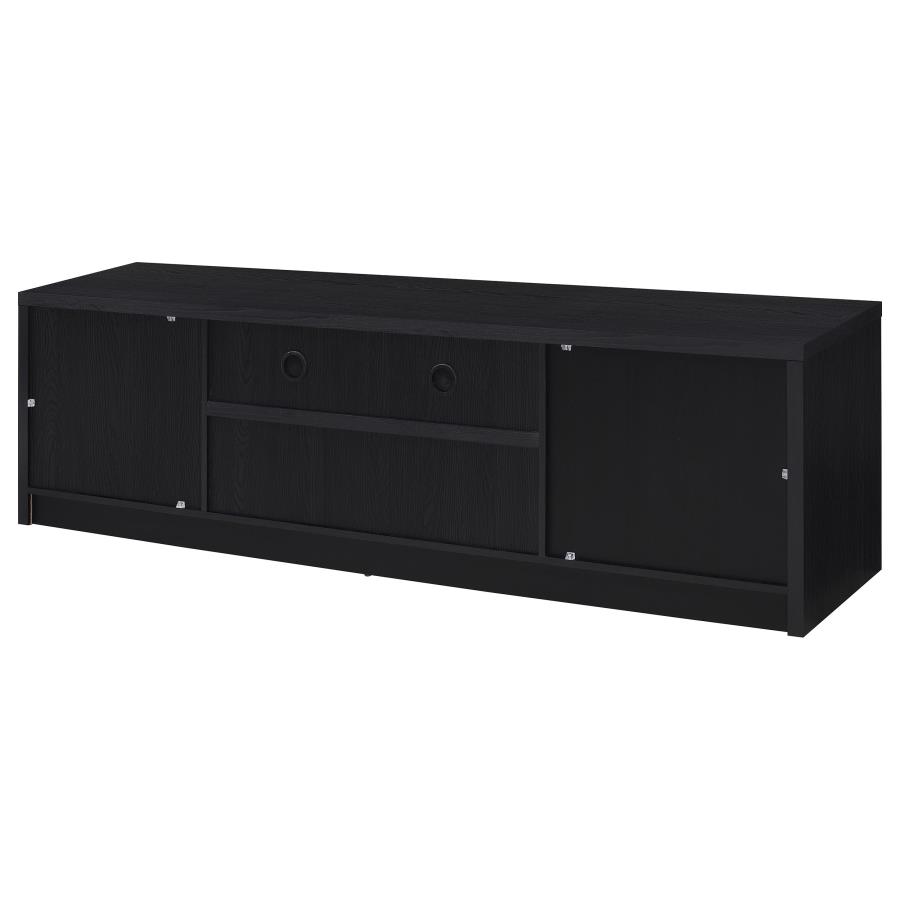 Winfield 78-inch 2-door TV Stand Media Console Black view 8