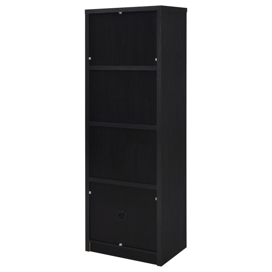 Winfield 3-sheld Media Tower Entertainment Pier Black view 8