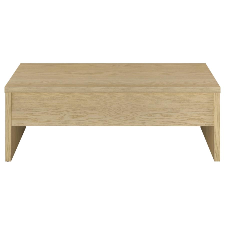 Canoga 3-piece Lift Top Cocktail Coffee Table Set Light Oak view 10