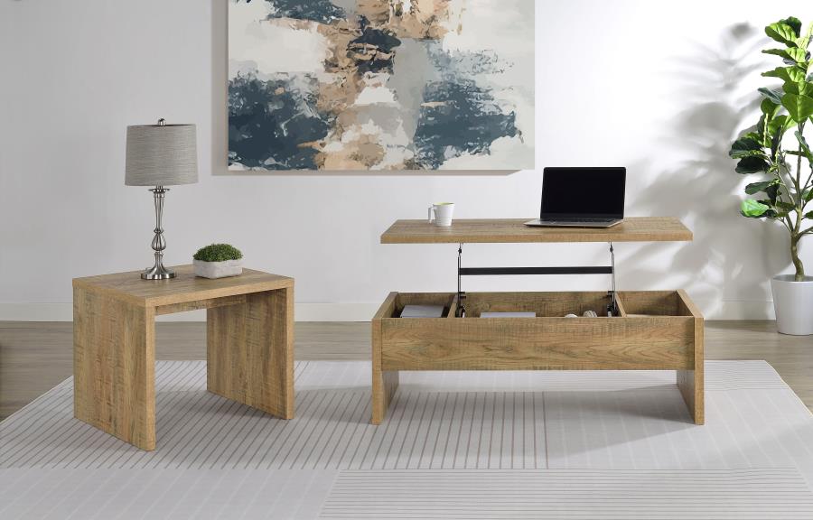 Canoga Engineered Wood Lift Top Cocktail Coffee Table Mango view 12